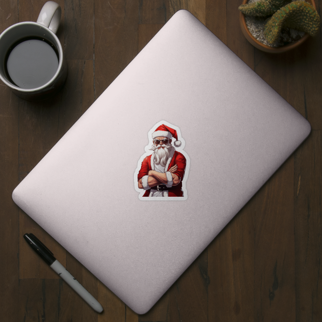 Cool Santa Cartoon by JunkyDotCom